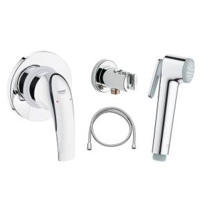 Гигиенический душ Grohe BauCurve 129185 со смесителем, встраиваемый, хром