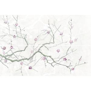 Панно Cersanit Haiku HI2U522DT-63 Светло-Серый 50x75