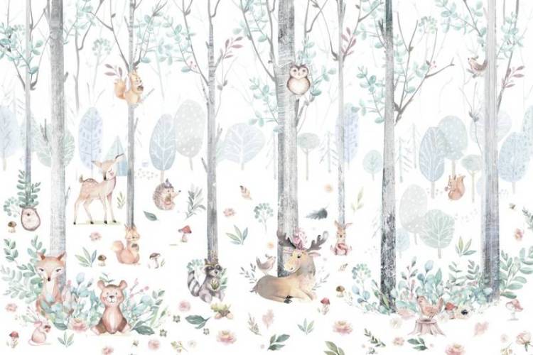 3D Фотообои Artegrafico «Светлая полянка» KID-040 канвас