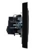 Розетка 1-местная с заземлением и шторками IEK Brite BR-R14-16-K02-F черный фото 6