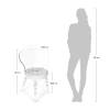 Стул Bradex Home Babel FR 0057, черный с прозрачными ножками фото 6