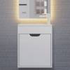 Тумба с раковиной Uperwood Modul 393020555 подвесная, матовая, белая, графит, 50 см фото 4
