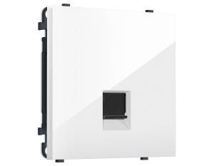 Комплект механизма компьютерной розетки Ambrella Volt Sigma MS112005 белый глянец