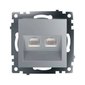 Розетка компьютерная 2-местная Stekker GLS00-7109-03 50005