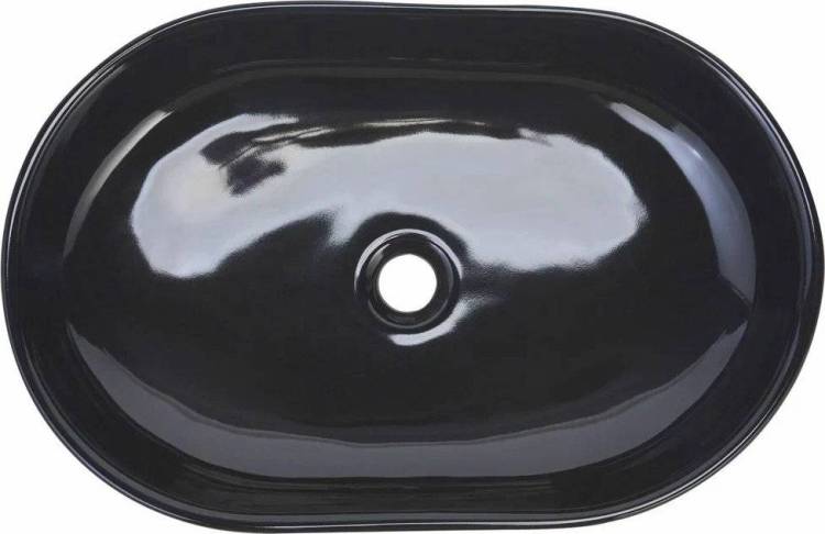 Раковина beWash Bogen 88601006 60 см без отверстия под смеситель черная глянцевая