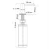 Дозатор для жидкого мыла Wasserkraft K-1299 встраиваемый, хром фото 2