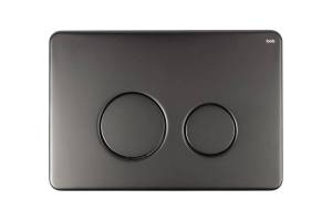 Кнопка смыва Iddis Unisteel UNSR2GMi77 графит матовый