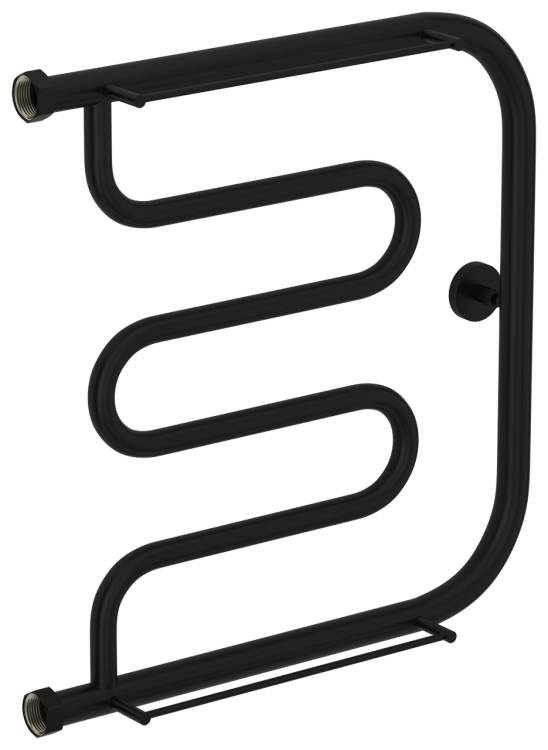 Полотенцесушитель водяной Сунержа Лира 31-4012-5050 Матовый чёрный, 50x50