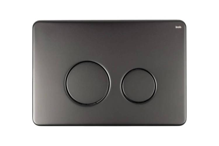 Кнопка смыва Iddis Unisteel UNSR2GMi77 графит матовый