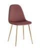 Набор из 4 стульев Stool Group Валенсия SN OS-001L HLR-44 gl X4 пыльно-розовый, золотые ножки фото 2