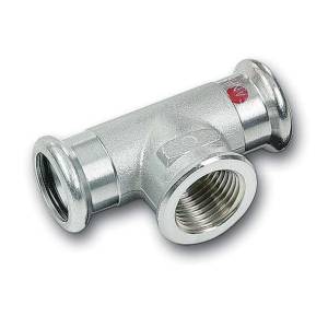 Тройник Sanha 24130G, ВПр-ВР-ВПр, углеродистая сталь, 22x1/2x22