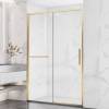 Душевая дверь в нишу Vincea Slim Soft VDS-1SS150CLG профиль брашированное золото, стекло прозрачное, 1500