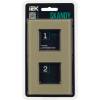 Рамка 2-постовая IEK Skandy SK-M22-G-K10 бежевый фото 5