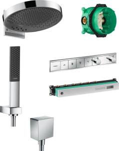 Душевой комплект Hansgrohe Rainfinity 360 (3 jet) 26234000 + 26857000 + 26455000 + 15382000