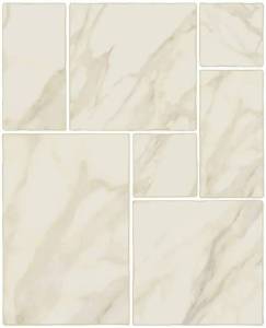 Керамогранит ISLA Opus 1007586 Calacatta Modulare 39 (комплект 2шт 20x20. 1шт 20x40. 2шт 40x40. 1шт 40x60.8) 40x40