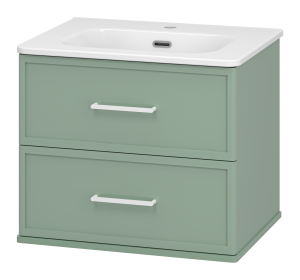 Тумба с раковиной Brevita Верде УТ000026837 зеленая, 60 см