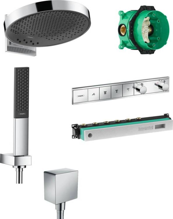 Душевой комплект Hansgrohe Rainfinity 360 (3 jet) 26234000 + 26857000 + 26455000 + 15382000