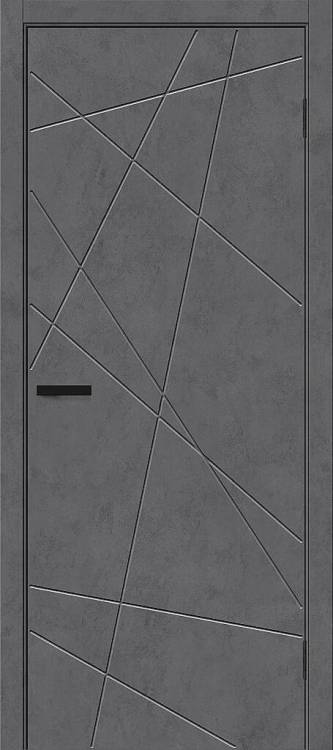 Межкомнатная дверь Глухая Mr. Wood Граффити-5.Д 153-1678 Полотоно Slate Art 2000х600
