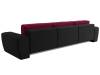 Прямой диван Лига Диванов Лига-008 Long 119075 черный, бордовый фото 5