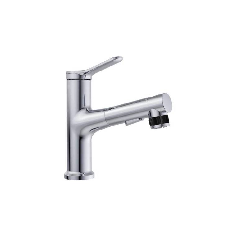 Смеситель для раковины BelBagno BB-LVMD-CRM-W0 с выдвижным изливом, хром