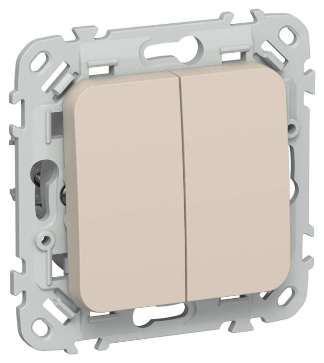 Выключатель жалюзи IEK Flite FI-V15-0-10-1-K88 льняной