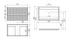 Тумба под раковину Sancos Snob R (Сноб Р) SNR80MDH темный антрацит матовый, 79x44.5x50 фото 2