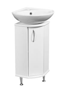 Тумба с раковиной Stella Polar Концепт 30 SP-00000156 белый, раковина Веер 30