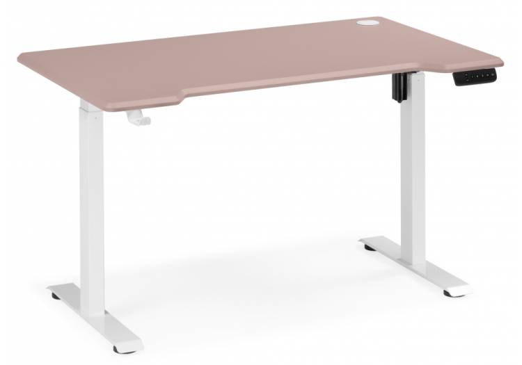 Стол компьютерный Notta Маркос 614603 розовый, белый 140x80x75(115)