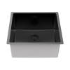 Мойка кухонная Paulmark Lassan 44 Uni LA44-MBN Матовый Черный, 44x44 фото 2