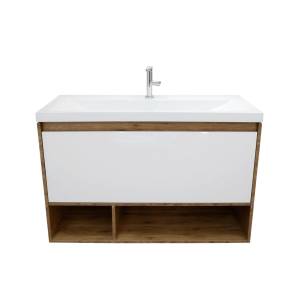 Тумба с раковиной Эстет Monaco Wood ФР-00010686 подвесной, 1 ящик, 62x101