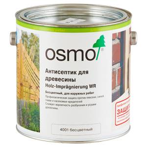 Антисептик для древесины Osmo Holz-Imprägnierung WR 4001 бесцветный 25 л
