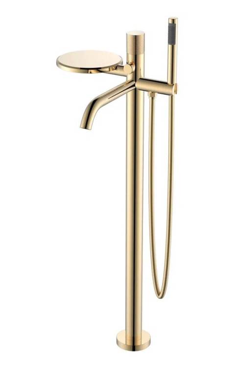 Смеситель для ванны Boheme Stick 129-GG.2 напольный, Gold Touch Gold