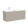 Тумба с раковиной Sancos Snob R левая, Beige Soft, 120x52