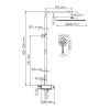 Душевой комплект Wasserkraft A113.117.059.CH Thermo с термостатическим смесителем, хром фото 3