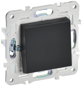 Выключатель 1-клавишный проходной IEK Skandy SK-V12-0-10-K02 черный