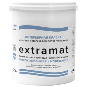 Краска акрилатная для внутренних работ Vincent Extramat экстраматовая база C 2.25 л