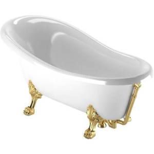 Ванна из искусственного камня Veragio Markiza 30256 185x80 золотой слив-перелив, золото