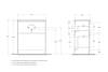 Тумба под раковину Belbagno Kraft 39 KRAFT39-700/390-2C-PIA-RT 70x39x83 Rovere Tabacco напольная с фрезерованными ручками по всей длине фасада с двумя выкатными ящиками фото 11
