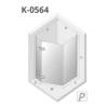 Душевое ограждение NEW TRENDY NEW AZURA R (L) 100x80x195 K-0564 (хром) фото 3