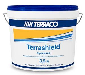 Краска эластичная акриловая для фасадных работ Terraco Terrashield Pastel матовая 3.5 л