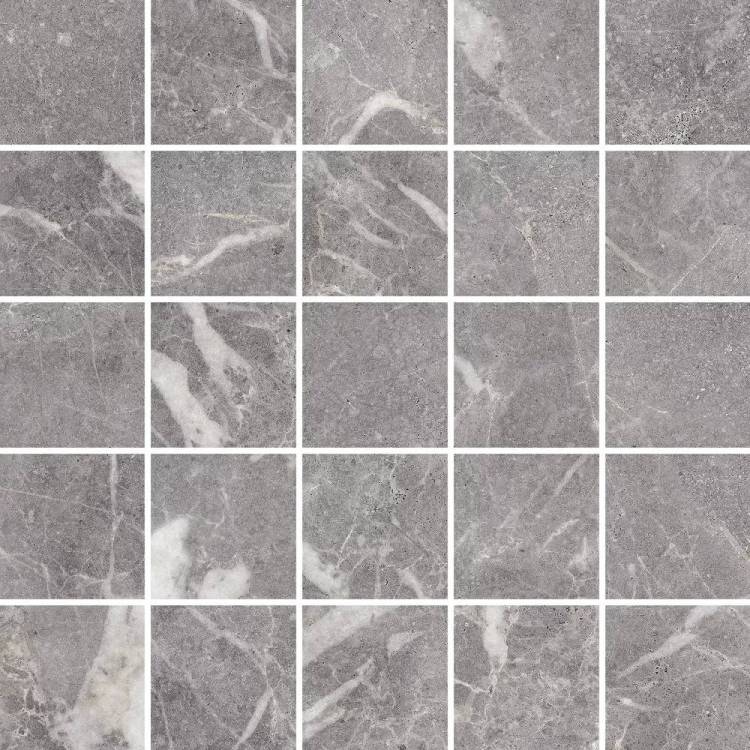 Мозаика Kerranova Marble Trend K-1006/LR/m14 Silver River 30.7x30.7