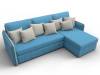 Диван угловой Лига Диванов Лига-078 130978 Голубой фото 6