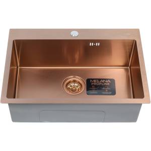 Мойка кухонная Melana ProfLine D6545HC бронза врезная прямоугольная 650x450мм