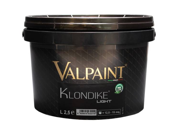 Сатиновая краска со светлыми флоками Valpaint Klondike Light 1 л