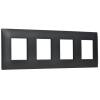 Рамка 4-постовая IEK Skandy SK-M42-K02 черный фото 2