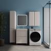 Тумба с раковиной Style Line Бергамо мини 60 напольная, Люкс Плюс антискрейтч, карамель матовая, Раковина Каре Люкс МИНИ 60x35 фото 3