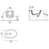 Биде подвесное GSI Modo New 9864111 белый фото 3