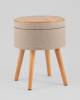 Пуф Stool Group Store Woody HS-WL14 V1 бежевая, рогожка, с ящиком фото 5