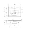 Раковина BelBagno BB-8099-3-50 белый глянцевый, 51x40x15 фото 3