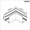 Коннектор L-образный Novotech Vector 135307 фото 2